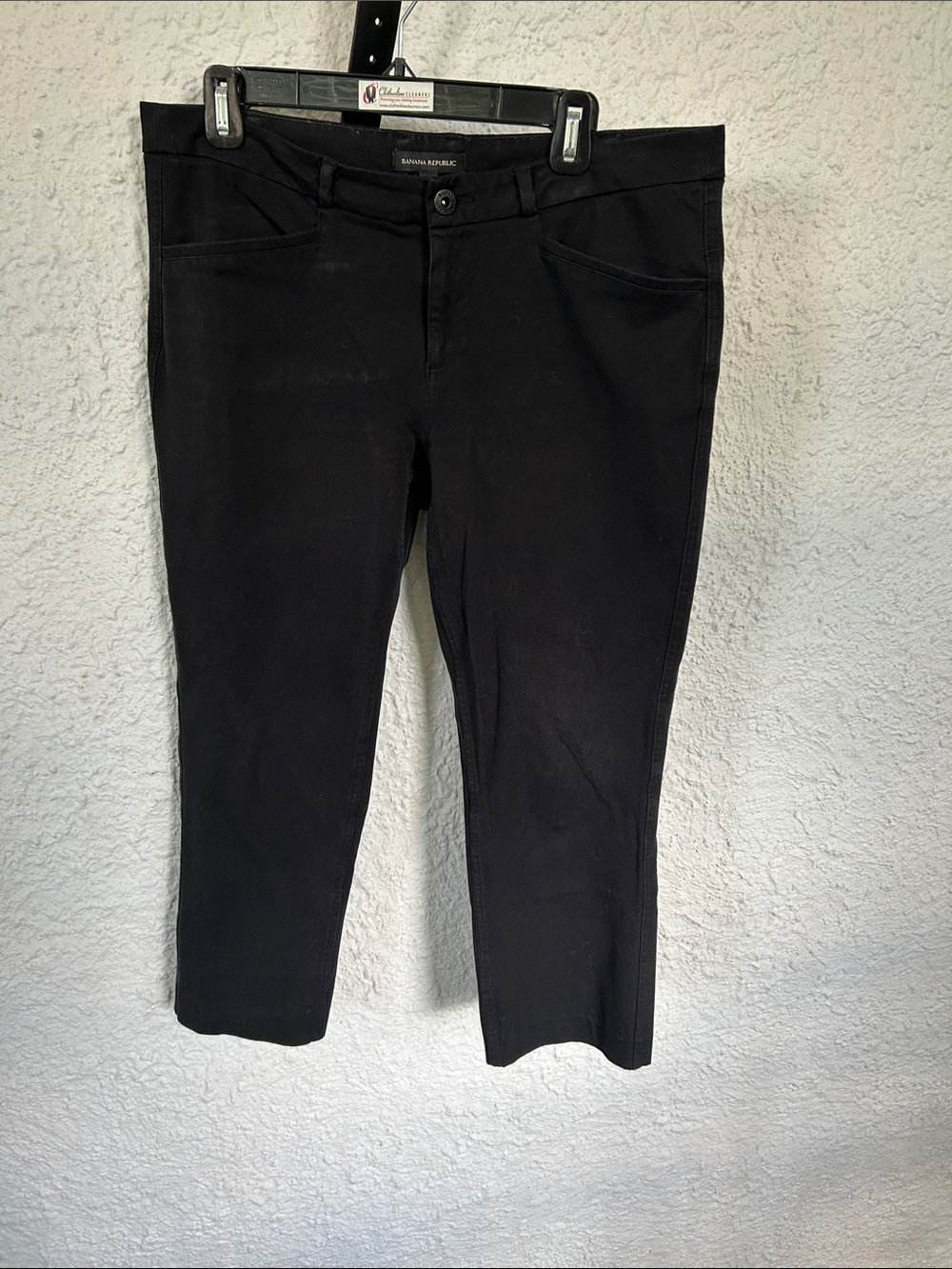 Banana Republic Black Chino ankle pant